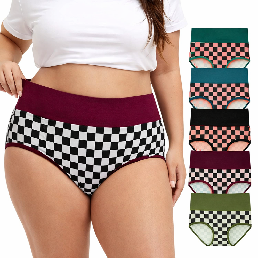 EverEase™ Cotton High Waisted Comfort Briefs 5-Pack
